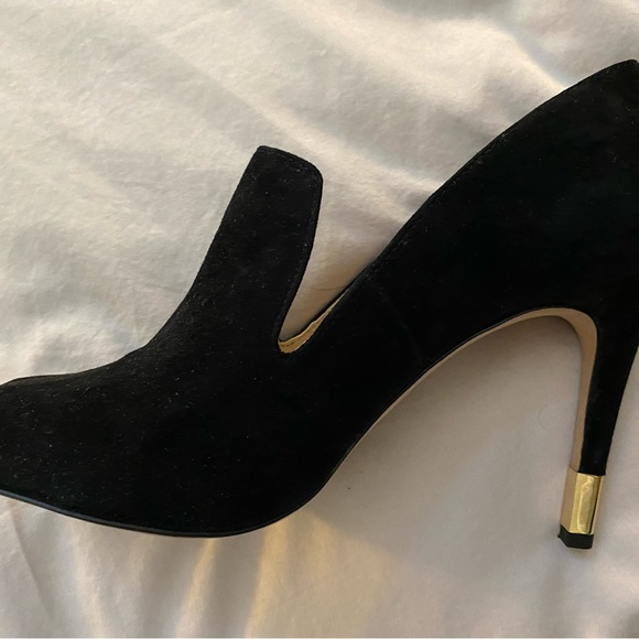 Louise et cie black casual open toe suede heels - Picture 6 of 10